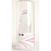 Гелевая прозрачная насадка с 2 отростками - 13 см. - Toyfa Basic - в Братске купить с доставкой