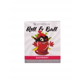 Стимулирующий презерватив-насадка Roll   Ball Raspberry - Sitabella - купить с доставкой в Братске