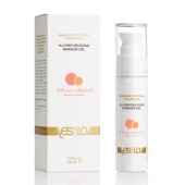 Универсальный массажный гель-смазка Allover Delicious Massage Gel с ароматом персика и аброкоса - 50 мл. - YESforLOV - купить с доставкой в Братске