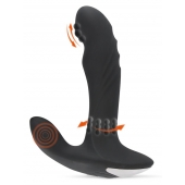 Черный вибромассажер простаты с функцией римминга Plug with Perineum Stimulator - 16,6 см. - Orion - в Братске купить с доставкой