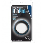 Черно-синее эрекционное кольцо Silicone Go Pro Cock Ring - Blush Novelties - в Братске купить с доставкой