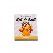 Стимулирующий презерватив-насадка Roll   Ball Banana - Sitabella - купить с доставкой в Братске