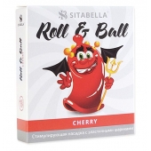 Стимулирующий презерватив-насадка Roll   Ball Cherry - Sitabella - купить с доставкой в Братске