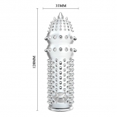 Закрытая прозрачная насадка Crystal sleeve - 14,2 см. - Erowoman-Eroman - в Братске купить с доставкой