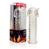 Закрытая прозрачная насадка на пенис Crystal Sleeve Faraon - 13,5 см. - Erowoman-Eroman - в Братске купить с доставкой