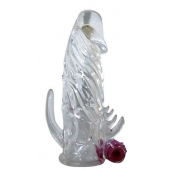 Закрытая прозрачная вибронасадка на пенис Crystal Sleeve Vibe - Erowoman-Eroman - в Братске купить с доставкой