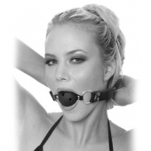 Черный кляп с дырочками Breathable Ball Gag - Pipedream - купить с доставкой в Братске