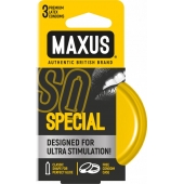Презервативы с точками и рёбрами в железном кейсе MAXUS Special - 3 шт. - Maxus - купить с доставкой в Братске