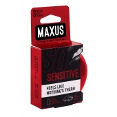 Ультратонкие презервативы в железном кейсе MAXUS Sensitive - 3 шт. - Maxus - купить с доставкой в Братске
