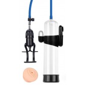 Прозрачная вакуумная вибропомпа Sex Expert с насадкой-вагиной - Sex Expert - в Братске купить с доставкой