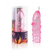 Закрытая рельефная насадка Crystal sleeve snakes в виде змеи с усиками - 14 см. - Erowoman-Eroman - в Братске купить с доставкой