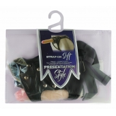 Черный пояс-трусики с двумя насадками Soft-Dolli - 16,5 и 10,5 см. - LOVETOY (А-Полимер) - купить с доставкой в Братске