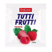 Пробник гель-смазки Tutti-frutti с малиновым вкусом - 4 гр. - Биоритм - купить с доставкой в Братске