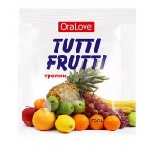 Пробник гель-смазки Tutti-frutti со вкусом тропических фруктов - 4 гр. - Биоритм - купить с доставкой в Братске