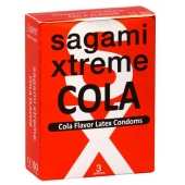Ароматизированные презервативы Sagami Xtreme COLA - 3 шт. - Sagami - купить с доставкой в Братске