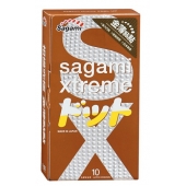 Презервативы Sagami Xtreme FEEL UP с точечной текстурой и линиями прилегания - 10 шт. - Sagami - купить с доставкой в Братске