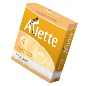 Презервативы Arlette Dotted с точечной текстурой - 3 шт. - Arlette - купить с доставкой в Братске