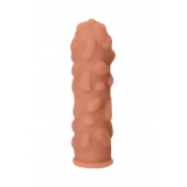 Телесная реалистичная насадка KOKOS Extreme Sleeve 11 с дополнительной стимуляцией - 12,7 см. - KOKOS - в Братске купить с доставкой
