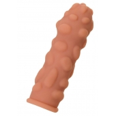 Телесная реалистичная насадка KOKOS Extreme Sleeve 11 с дополнительной стимуляцией - 12,7 см. - KOKOS - в Братске купить с доставкой