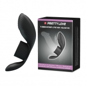 Черное кольцо на пенис с вибрацией Vibration Penis Sleeve - Baile - в Братске купить с доставкой