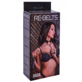 Черный поводок и чокер с кольцом Rada - Rebelts - купить с доставкой в Братске