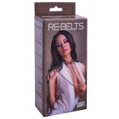 Коричневый поводок и чокер с кольцом Sofi - Rebelts - купить с доставкой в Братске