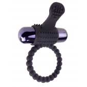 Черное эрекционное виброкольцо Vibrating Silicone Super Ring - Pipedream - в Братске купить с доставкой