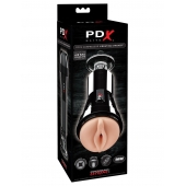 Телесный вибромастурбатор-вагина Cock Compressor Vibrating Stroker - Pipedream - в Братске купить с доставкой