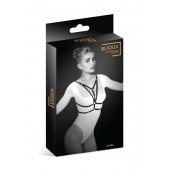 Черная упряжь на грудь Laura - Bijoux Pour Toi - купить с доставкой в Братске