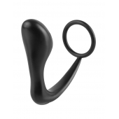 Эрекционное кольцо с анальной пробкой Ass-Gasm Cockring Plug - Pipedream - в Братске купить с доставкой