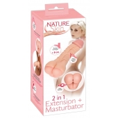 Телесная насадка-мастурбатор 2-in-1 Extension Masturbator - 21 см. - Orion - в Братске купить с доставкой