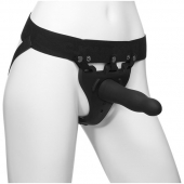 Черный полый вибрострапон Body Extensions BE Aroused - 17,78 см. - Doc Johnson - купить с доставкой в Братске
