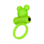 Зеленое виброкольцо на пенис A-Toys - A-toys - в Братске купить с доставкой Зеленое виброкольцо на пенис A-Toys - A-toys - в Братске купить с доставкой