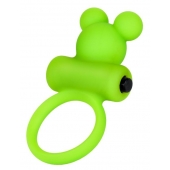 Зеленое виброкольцо на пенис A-Toys - A-toys - в Братске купить с доставкой Зеленое виброкольцо на пенис A-Toys - A-toys - в Братске купить с доставкой