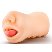 Телесный мастурбатор-ротик с язычком Oral Anne - Blush Novelties - в Братске купить с доставкой