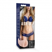 Телесный мастурбатор-вагина с вибропулей Ashley - Blush Novelties - в Братске купить с доставкой