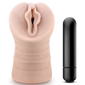 Телесный мастурбатор-вагина с вибропулей Ashley - Blush Novelties - в Братске купить с доставкой