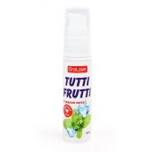 Гель-смазка Tutti-frutti со вкусом сладкой мяты - 30 гр. - Биоритм - купить с доставкой в Братске