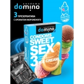 Презервативы для орального секса DOMINO Sweet Sex с ароматом мороженого - 3 шт. - Domino - купить с доставкой в Братске