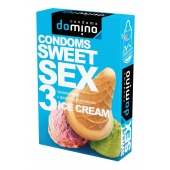 Презервативы для орального секса DOMINO Sweet Sex с ароматом мороженого - 3 шт. - Domino - купить с доставкой в Братске
