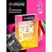 Презервативы для орального секса DOMINO Sweet Sex с ароматом манго - 3 шт. - Domino - купить с доставкой в Братске