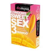 Презервативы для орального секса DOMINO Sweet Sex с ароматом манго - 3 шт. - Domino - купить с доставкой в Братске