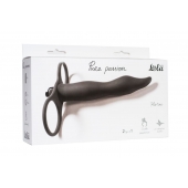 Черная вибронасадка для двойного проникновения Flirtini - 15,9 см. - Lola Games - купить с доставкой в Братске