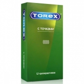Текстурированные презервативы Torex  С точками  - 12 шт. - Torex - купить с доставкой в Братске