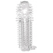 Закрытая прозрачная насадка на пенис с шипиками Nubby Sleeve - 14,5 см. - Chisa - в Братске купить с доставкой