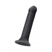 Черный фаллос на присоске Silicone Bendable Dildo XL - 20 см. - Strap-on-me - купить с доставкой в Братске