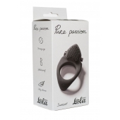 Черное эрекционное виброкольцо Pure Passion Sunset - Lola Games - в Братске купить с доставкой