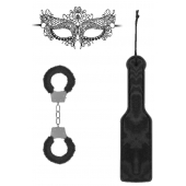 Черный игровой набор Introductory Bondage Kit №4 - Shots Media BV - купить с доставкой в Братске