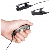 Черные электрические зажимы для сосков Shock Therapy Nipple Clamps - Pipedream - купить с доставкой в Братске