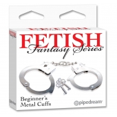 Металлические наручники Beginner s Metal Cuffs - Pipedream - купить с доставкой в Братске